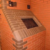 Облицовка банных печей кирпичом город Череповец